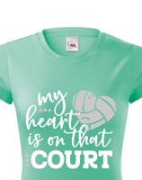 Dámské tričko s Volejbalovým motivem