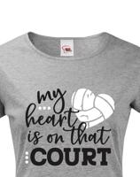 Dámské tričko s Volejbalovým motivem