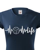 Dámské tričko s Volejbalovým motivem