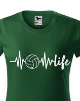 Dámské tričko s Volejbalovým motivem