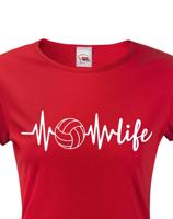 Dámské tričko s Volejbalovým motivem