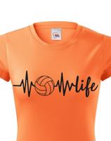 Dámské tričko s Volejbalovým motivem