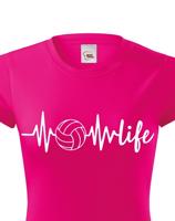 Dámské tričko s Volejbalovým motivem