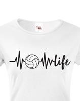 Dámské tričko s Volejbalovým motivem