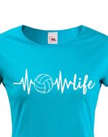 Dámské tričko s Volejbalovým motivem