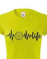 Dámské tričko s Volejbalovým motivem