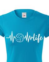 Dámské tričko s Volejbalovým motivem