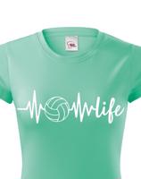 Dámské tričko s Volejbalovým motivem