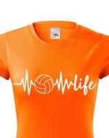 Dámské tričko s Volejbalovým motivem