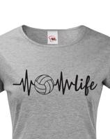 Dámské tričko s Volejbalovým motivem