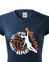 Dámské tričko s Volejbalovým motivem