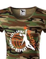 Dámské tričko s Volejbalovým motivem