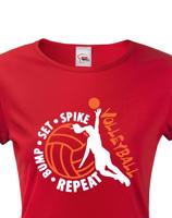 Dámské tričko s Volejbalovým motivem