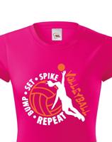 Dámské tričko s Volejbalovým motivem