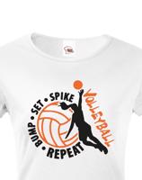 Dámské tričko s Volejbalovým motivem