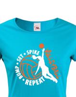 Dámské tričko s Volejbalovým motivem