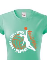 Dámské tričko s Volejbalovým motivem