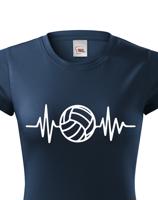 Dámské tričko s Volejbalovým motivem