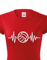 Dámské tričko s Volejbalovým motivem