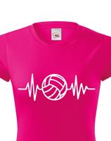 Dámské tričko s Volejbalovým motivem