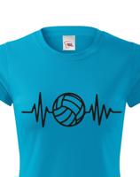 Dámské tričko s Volejbalovým motivem