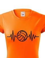 Dámské tričko s Volejbalovým motivem