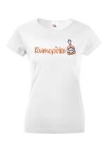 Dámské tričko s vtipným nápisem Rumopička - tričko pro milovnice rumu