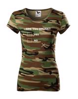 Dámske tričko s vtipným potiskem Are you drunk? - vtipné dámske tričko