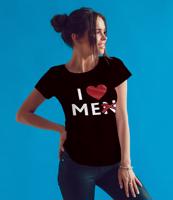 Dámské tričko s vtipným potiskem I love Me(n)