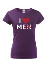 Dámské tričko s vtipným potiskem I love Me(n)