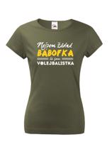 Dámské tričko s vtipným potiskem Nejsem žádná bábofka já jsem volejbalistka