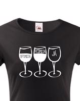 Dámské tričko s vtipným potiskem Pesimista, optimista, já