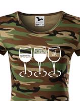 Dámské tričko s vtipným potiskem Pesimista, optimista, já