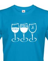 Dámské tričko s vtipným potiskem Pesimista, optimista, já