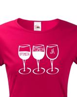 Dámské tričko s vtipným potiskem Pesimista, optimista, já