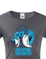 Dámské tričko se stylovým potiskem Master hedgehog