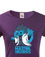 Dámské tričko se stylovým potiskem Master hedgehog