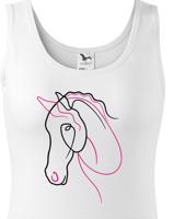 Dámské tričko -Silueta koně