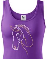 Dámské tričko -Silueta koně