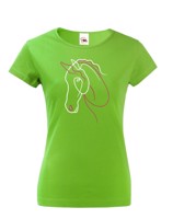 Dámské tričko -Silueta koně