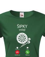 Dámské tričko - Šipky volají - ideální dárek