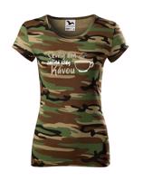 Dámské tričko - Skvělý den začína vždy kávou - ideální dárek