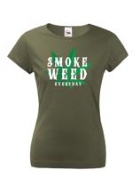 Dámské tričko - Smoke weed