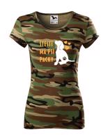 Dámské tričko -Štěstí má psí packy