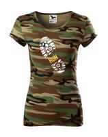 Dámské tričko - Stopa běžkyně