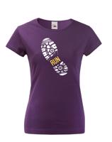 Dámské tričko - Stopa běžkyně