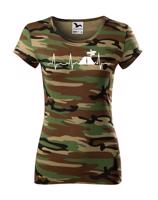 Dámské tričko Tep cestovatele - skvělý dárek pro turisty