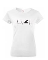 Dámské tričko Tep cestovatele - skvělý dárek pro turisty