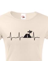 Dámské tričko Tep cestovatele - skvělý dárek pro turisty