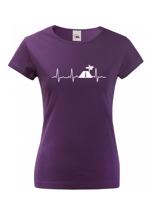 Dámské tričko Tep cestovatele - skvělý dárek pro turisty